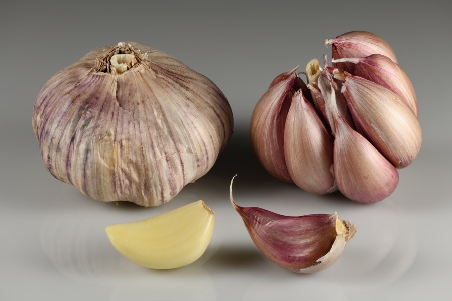 Lashuna — Garlic bulbs and cloves